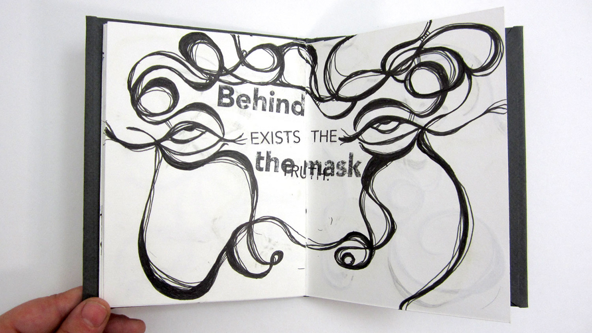 six-word stories concrete poetry bookmaking illustrations