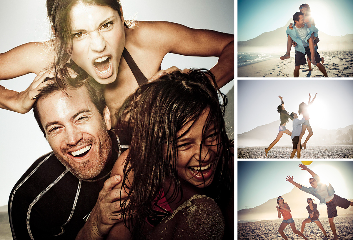 Adobe Portfolio lifestyle beach family