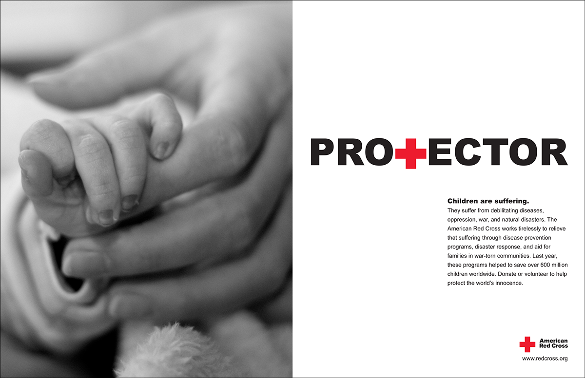 Arc American Red Cross non-profit print ads
