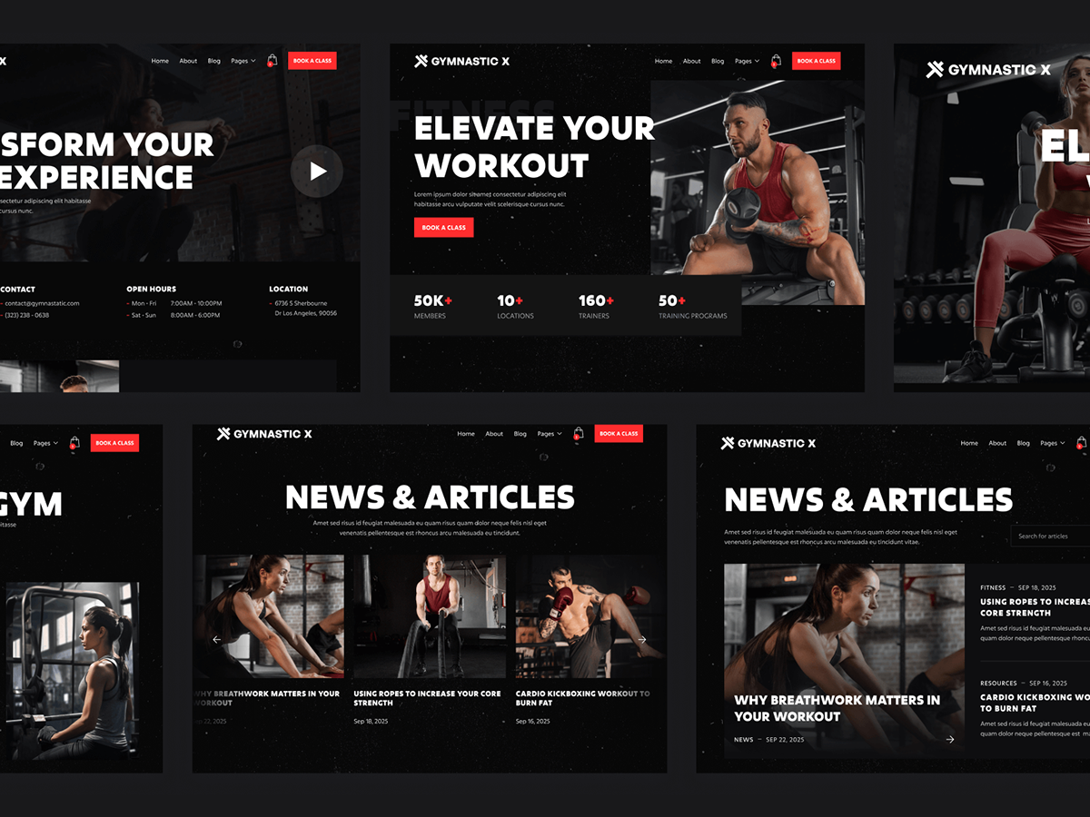 Fitness Trainer Webflow Template