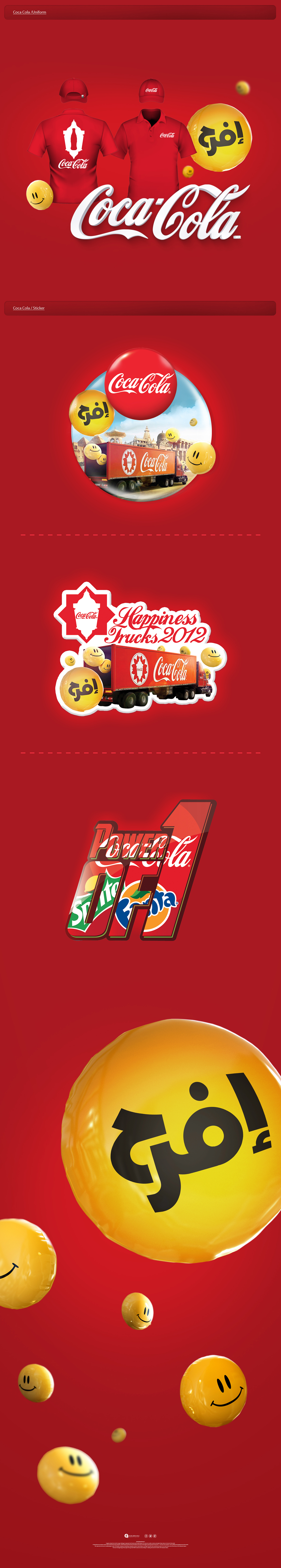 Coca Cola trucks red icons