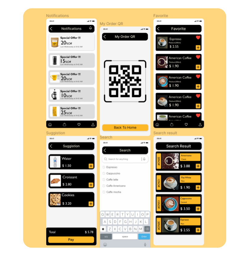 Cilantro #UI/UX  #casestudy #UI coffee shop visual identity Graphic Designer brand identity #coffeeapp #coffeeshopapp