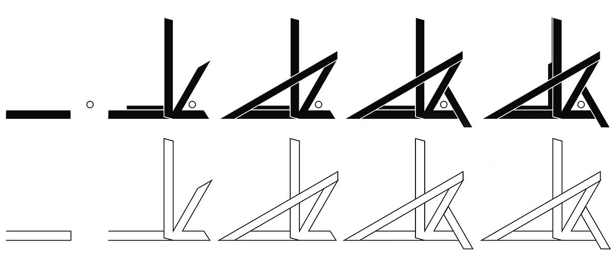 student logo triangle angle straight edge Sharp grid raw clean geometric helvetica