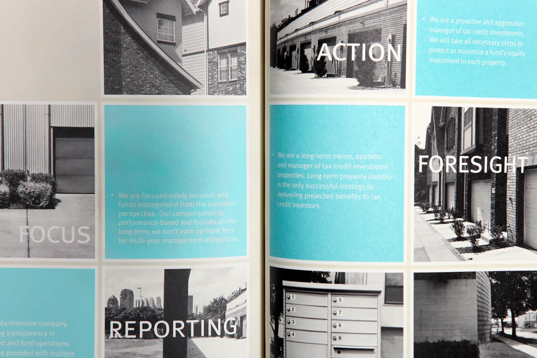 conceptual photography brochure design