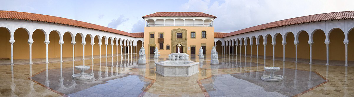 caesarea museum israel panorama architectural photography