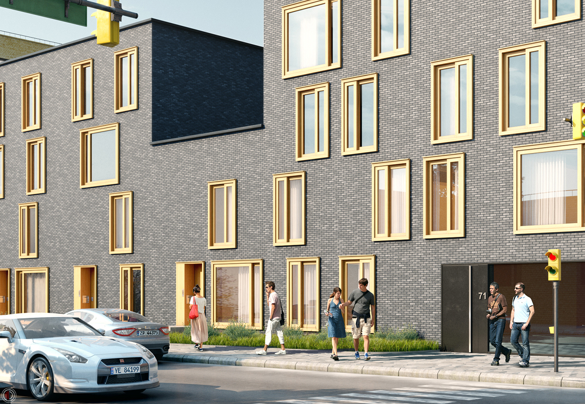 3D Visualization ILLUSTRATION  rendering architecture exterior housing 3D