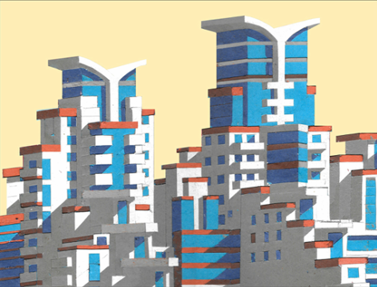 #architectural #illustration #collage #Blockprint