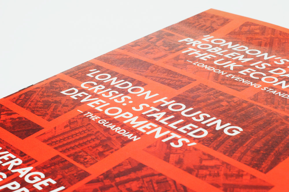 print London housing crisis leaflet report UAL sven zijderveld University Project