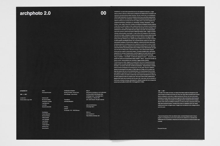 archphoto artiva daniele de batté davide sossi archphoto 2.0 cover design art magazine editorial
