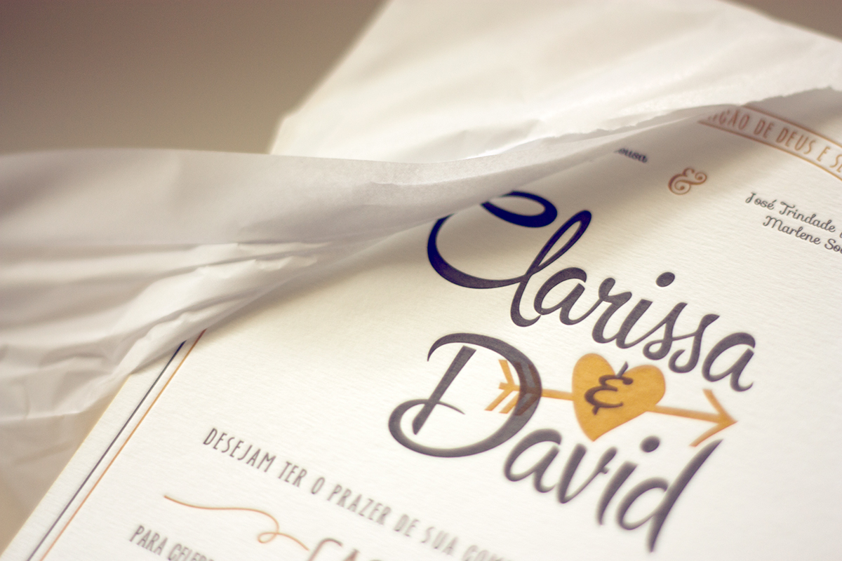 wedding Invitation save the date letterpress yellow