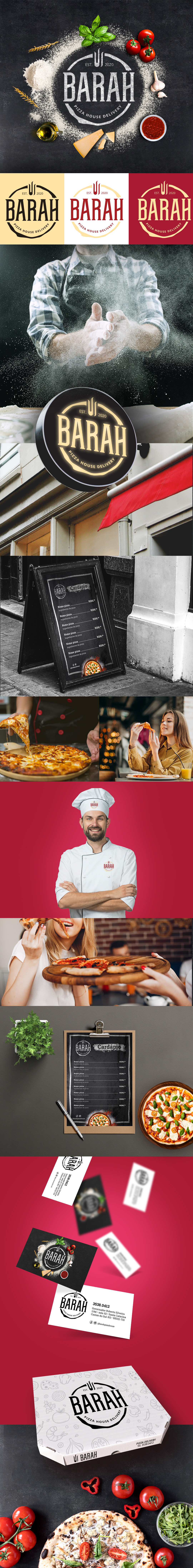 design Food  logo marca Pizza