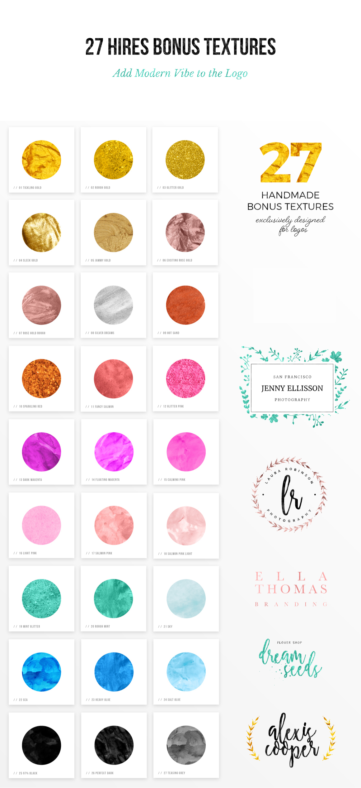 logo logos feminine Illustrator photoshop template Pack textures inspiration creative