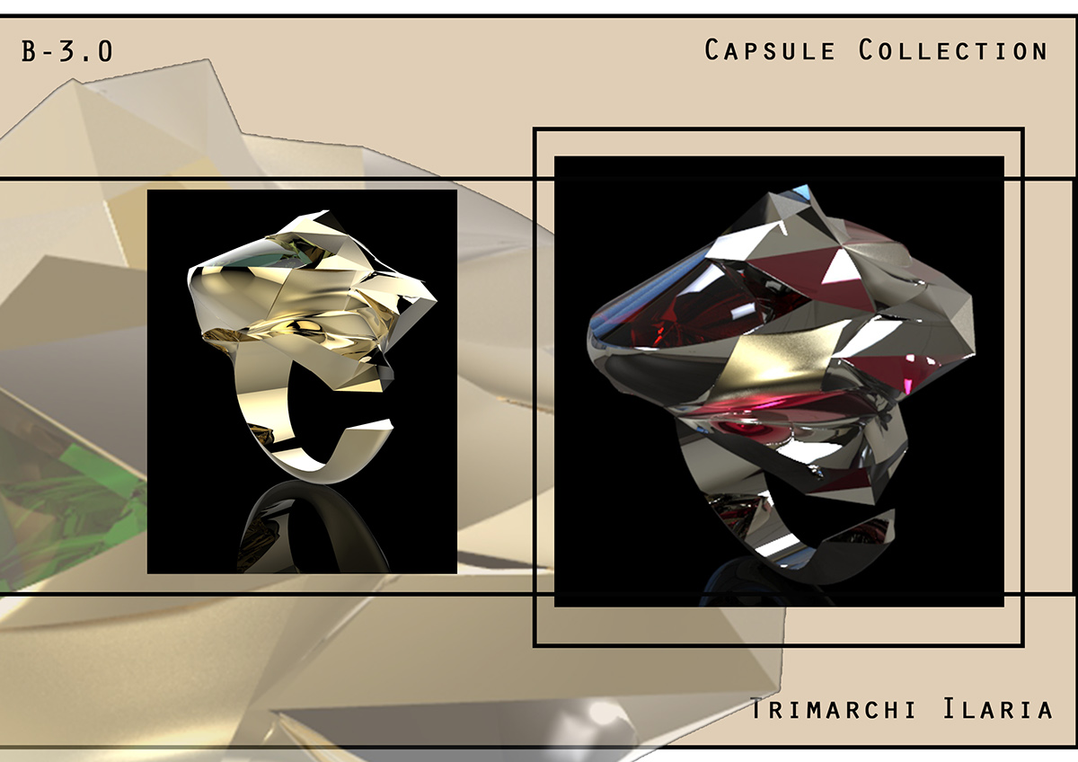 jewels design Jewellery Rhinoceros3D rendering