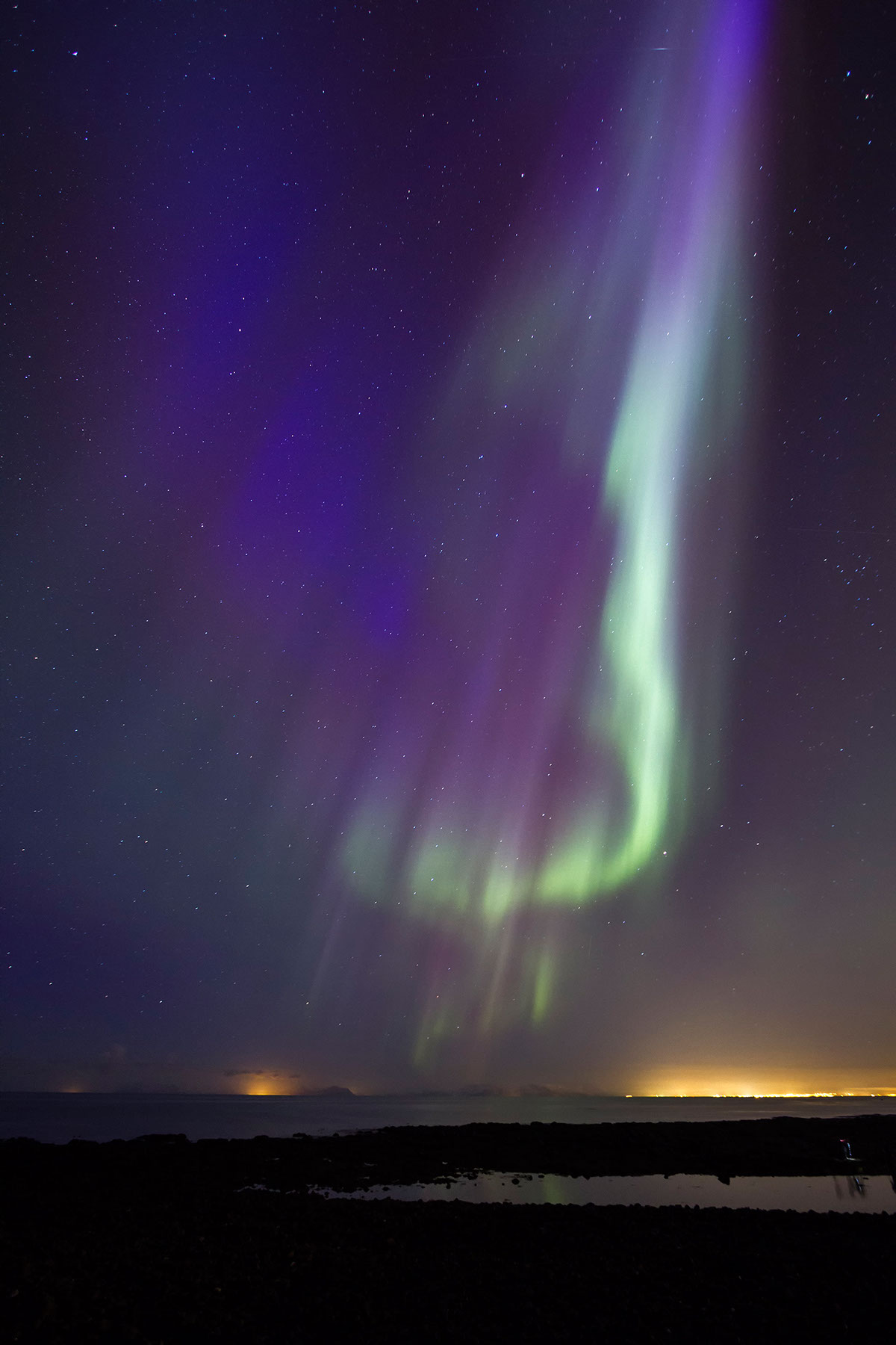 iceland Northern Lights Aurora Borealis Show Kp index aurora solar storm magnetic storm Reykjanes aurores boréales Island islande natural Norðurljós Landscape