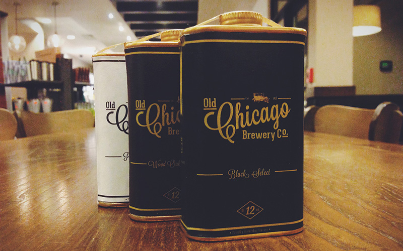 chicago  vintage brewery  beer  Packaging  logo