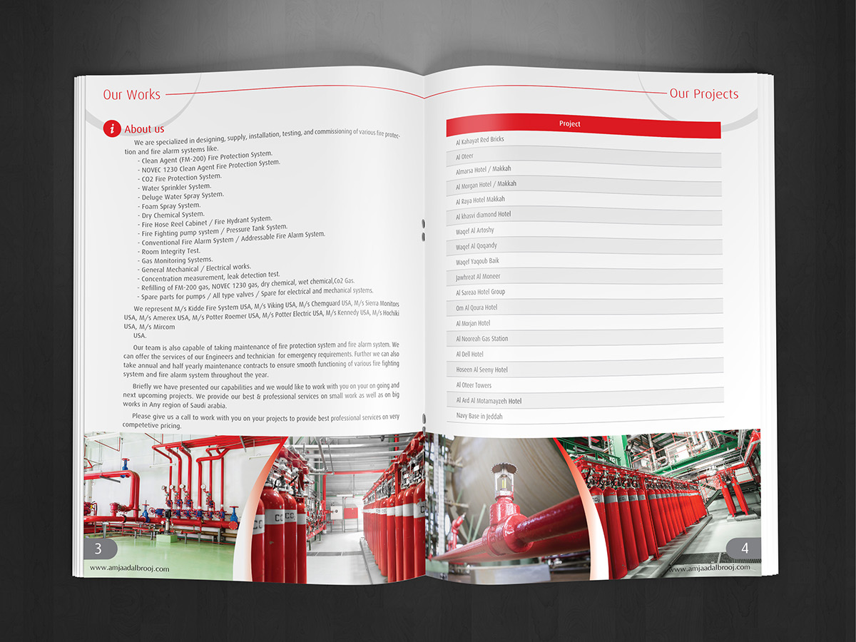 profile catalog design book Booklet magazine print a4