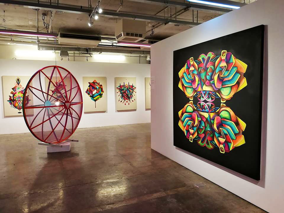 Exhibition  contemporary art fine art georgia o keefe kandinsky dali karma sirikogar psychedelic abstract surreal