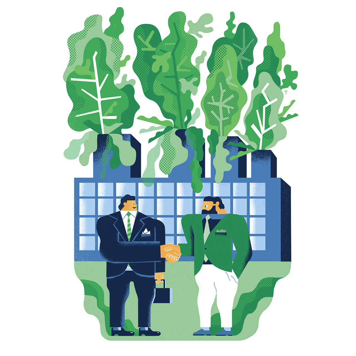 ilustracja illo eco Ecology recycling company Mural design draw rysunek