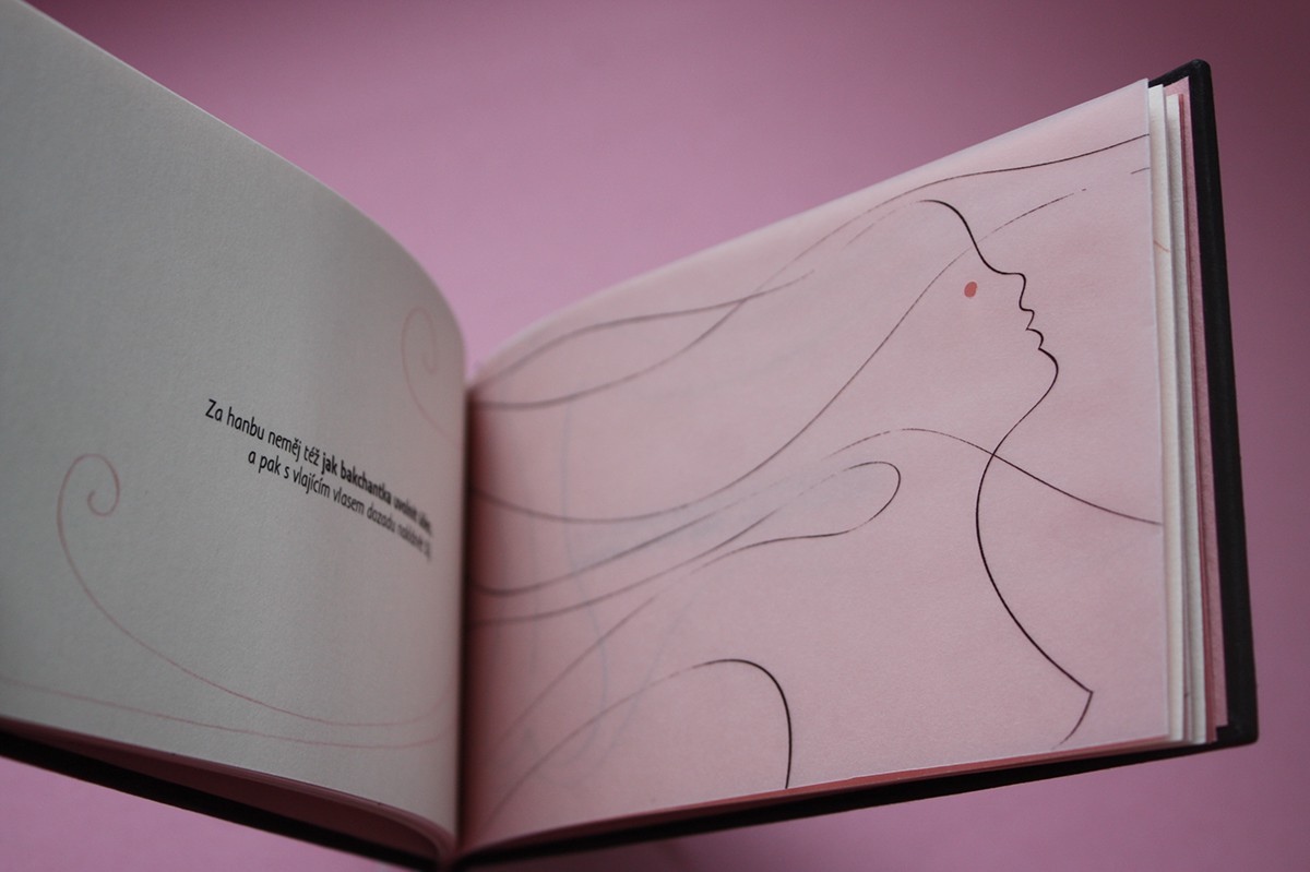 book  binding art Love ovid red illustrationars Amatoria ribbon paper ink body woman erotic