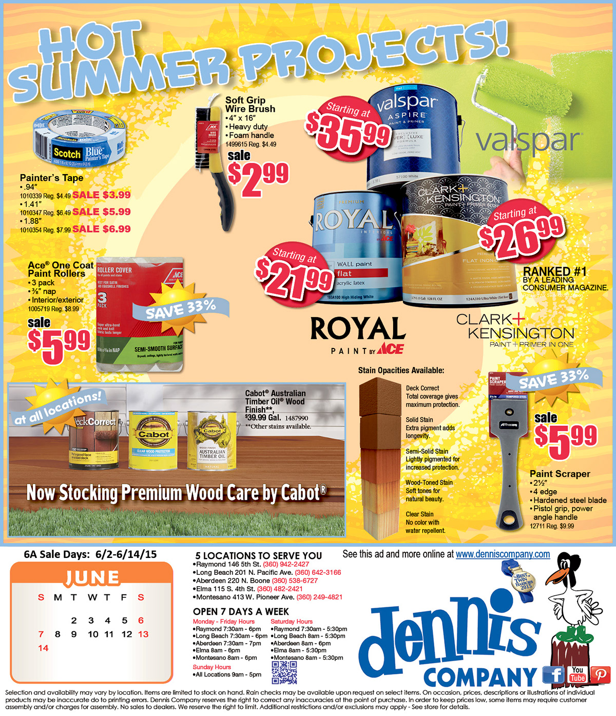 circular sale Retail department store hardware insert flyer