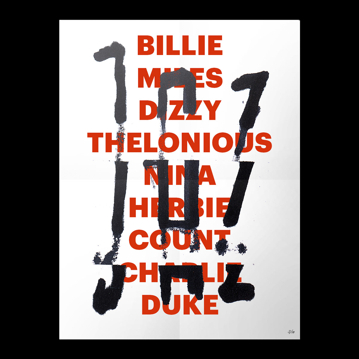 jazz lettering poster type typography  
