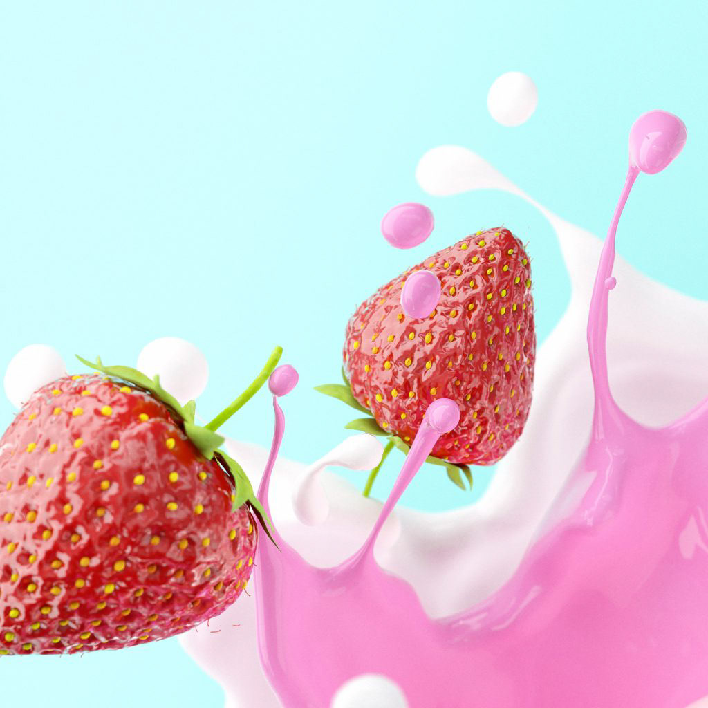 3D Advertising  animation  art direction  campaign CGI drink Fruit