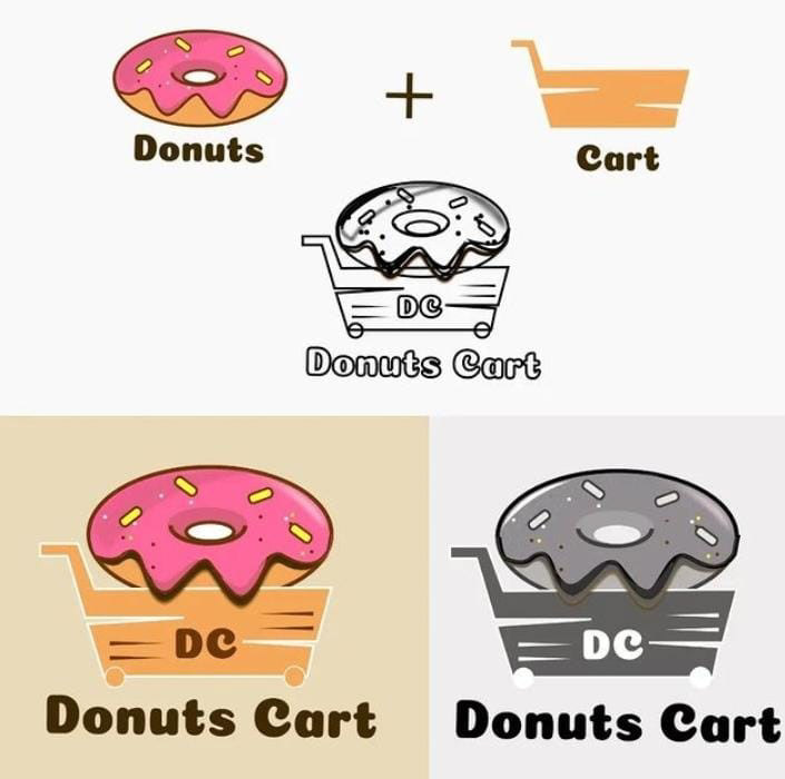 creating a logo for donut shop