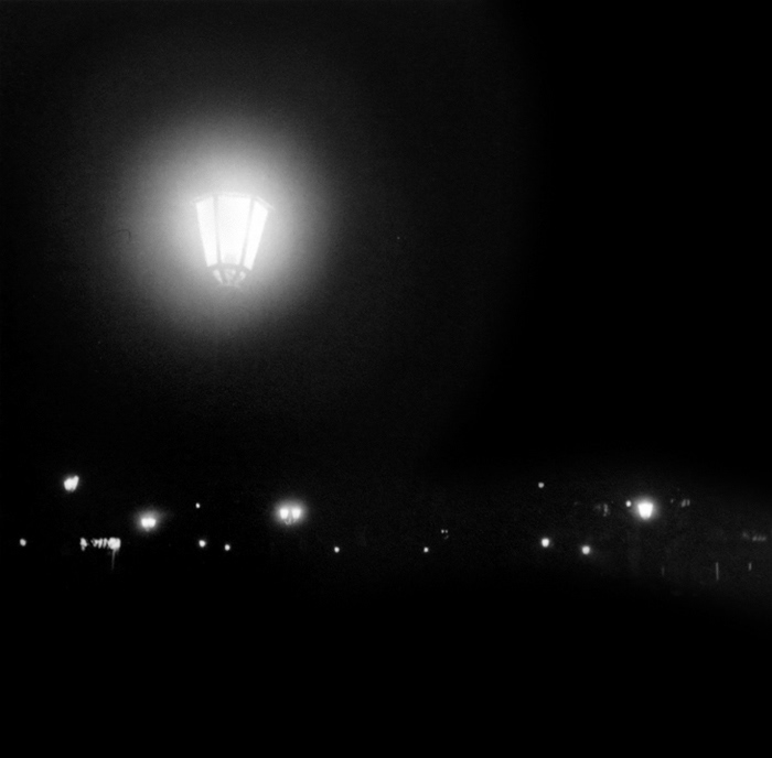 night photography General Belgrano night black and white