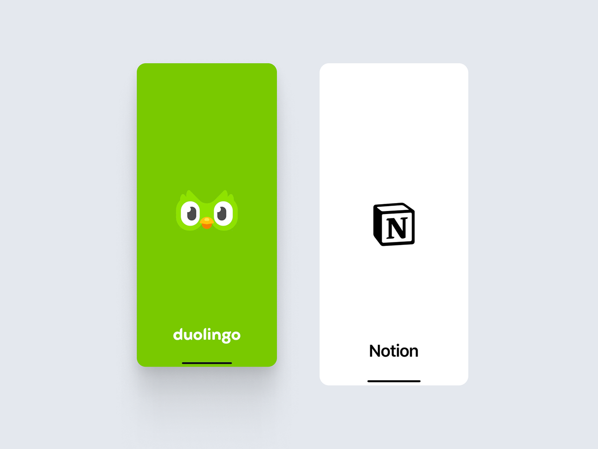 visual design UI user interface UI/UX Figma ui design Mobile app Duolingo notion