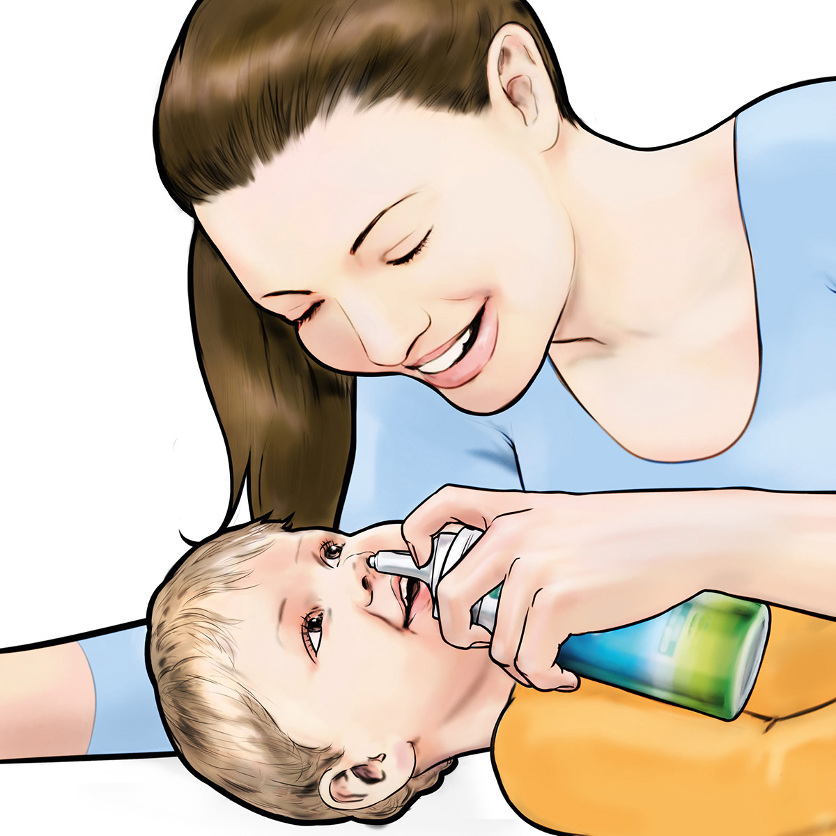 vicks aquababy spray mother child baby