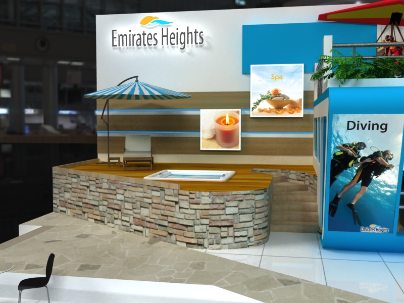 Emirates Heights Booth display Stand