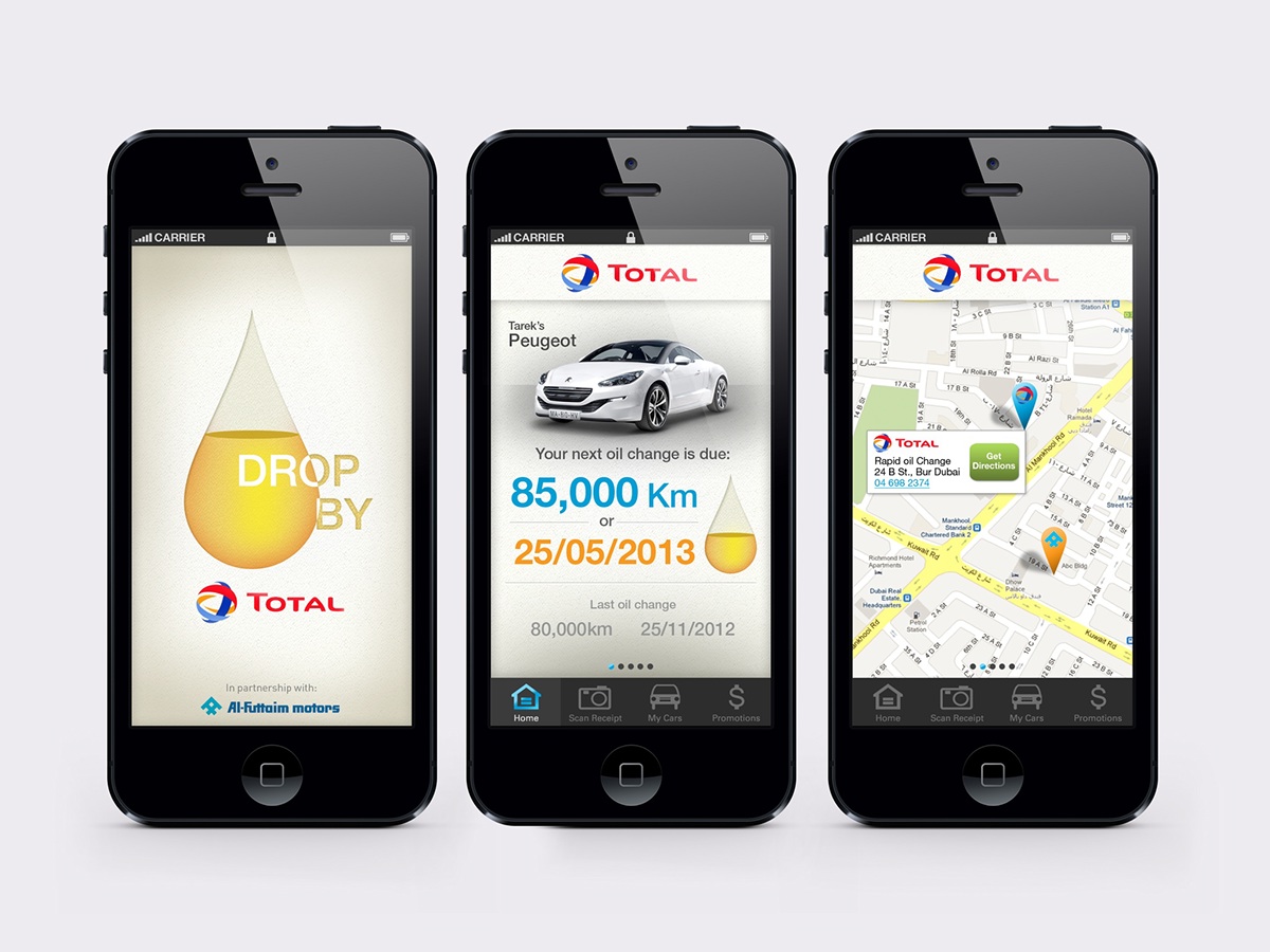 total Cars oil social media contest Promotion application Mobile app Leo Burnett dubai UAE GRAND PRIX tweet twitter