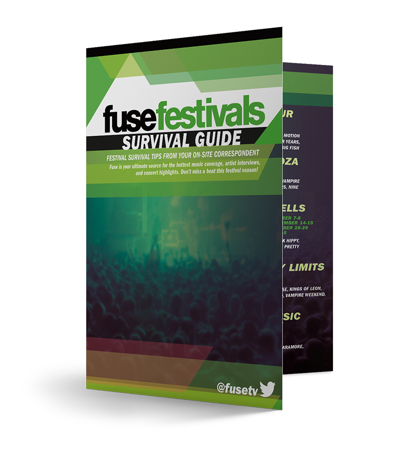 Music Festival fuse concert spotify html email catalog promo cards