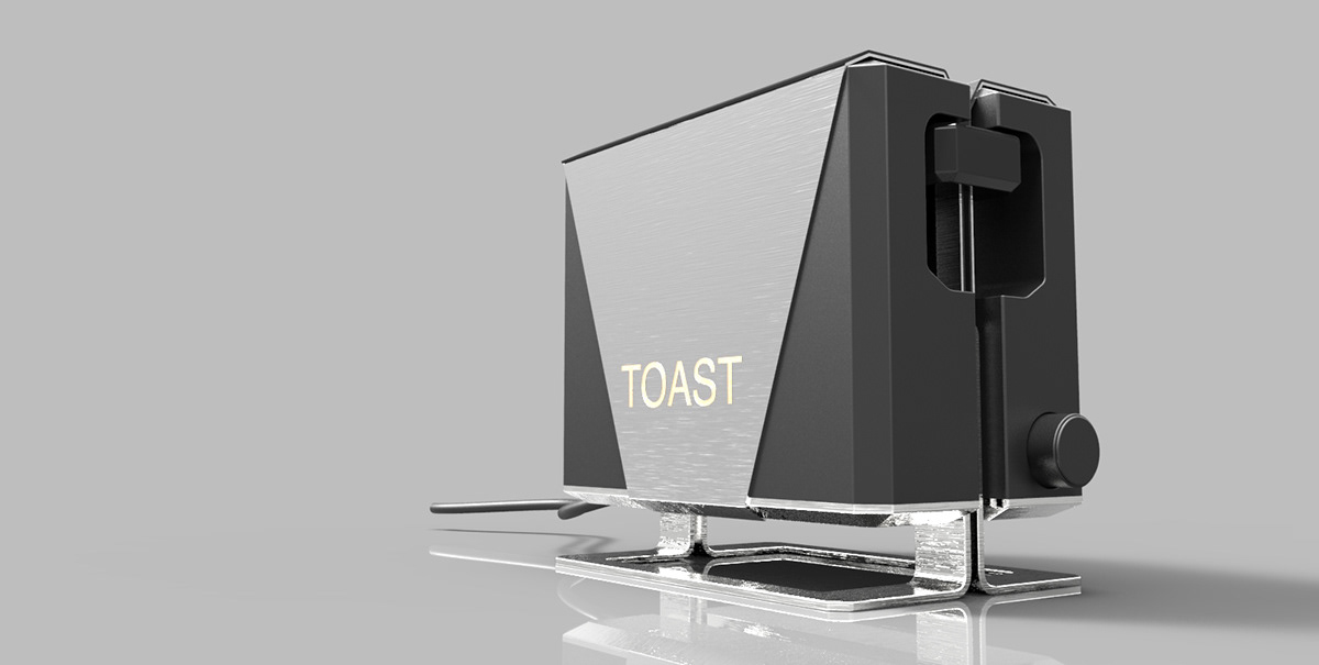 industrial product design pop-up toaster slot Luminate float