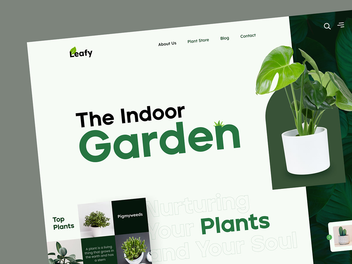 Figma garden green landing page Nature UI ui design UI/UX Web Design  Website