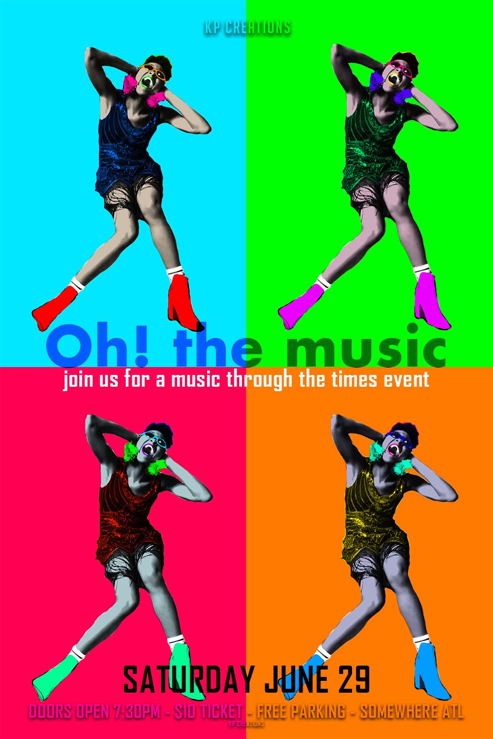 Oh! the Music music poster flyer poster music music flyer pop grunge 80s alternative
