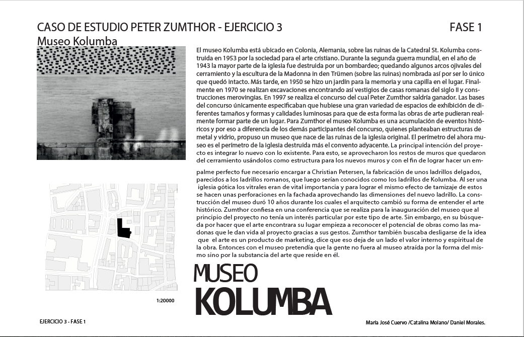 study peter Zumthor museum kolumba