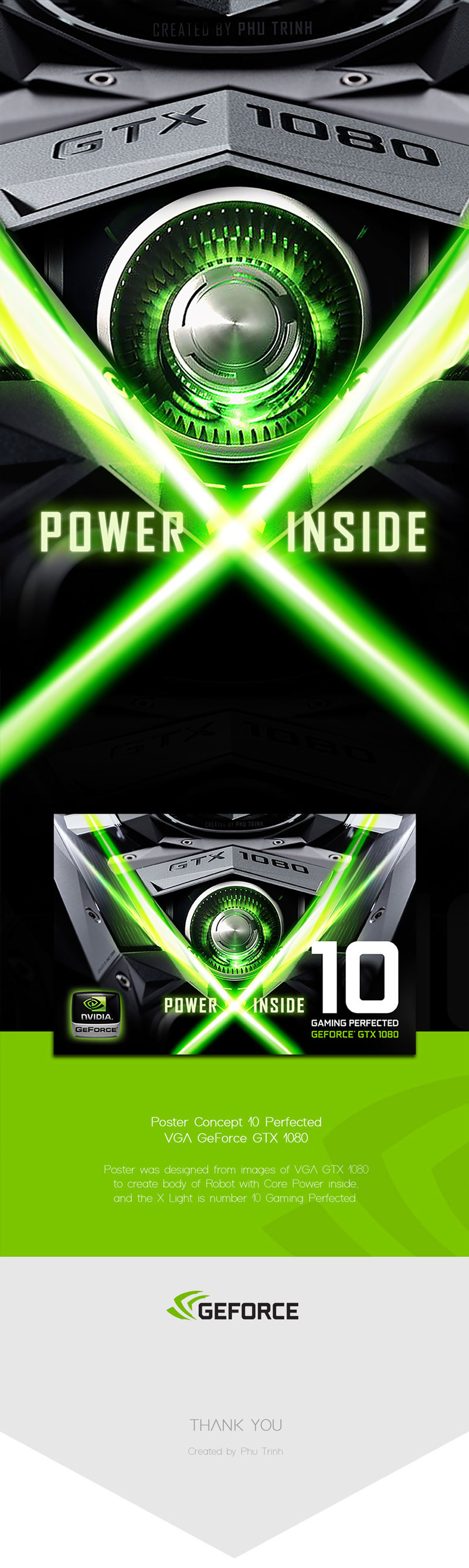 GTX 1080 NVIDIA Geforce poster RICHHUNTER