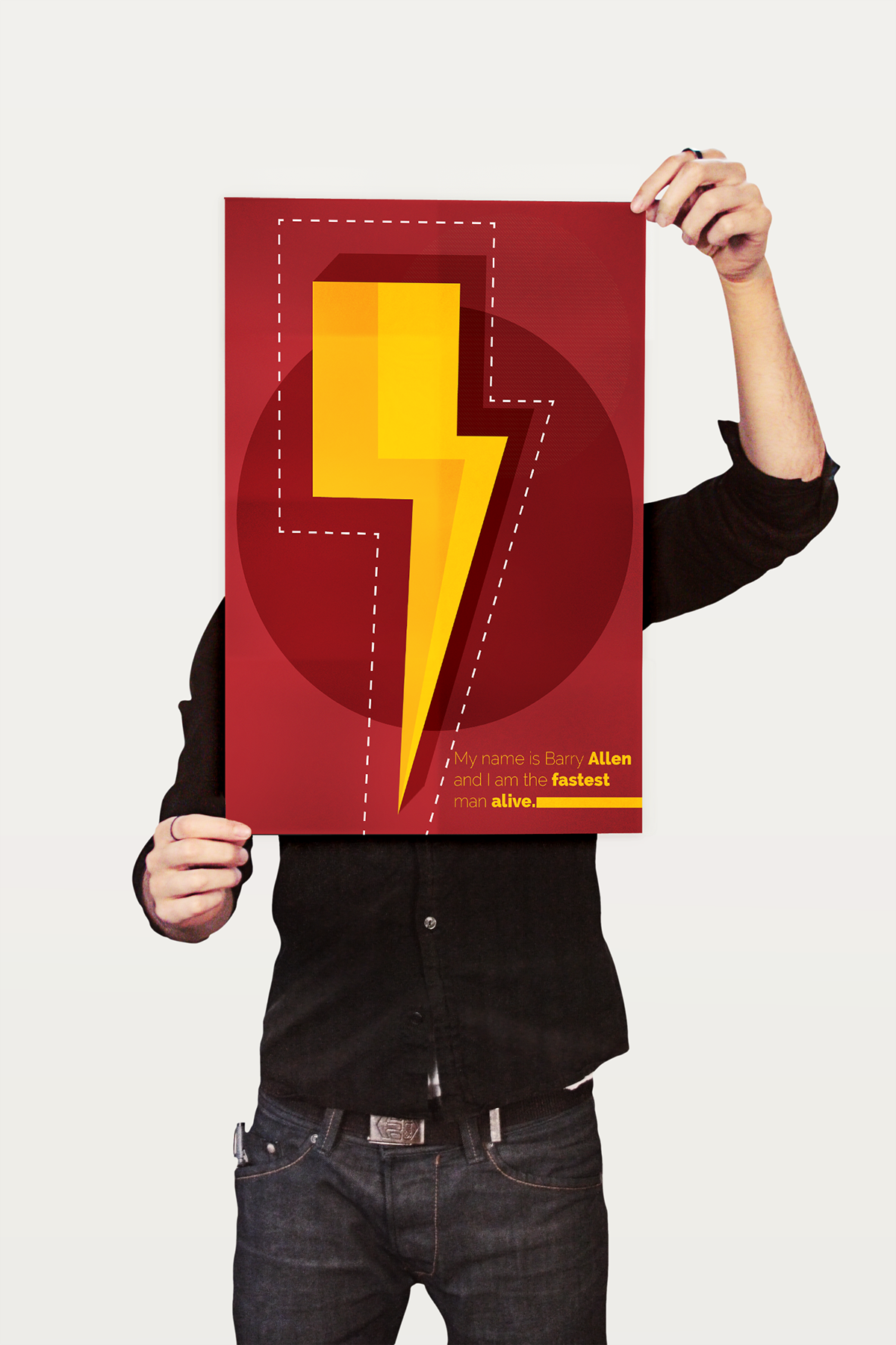 The Flash poster decoration red vermelho