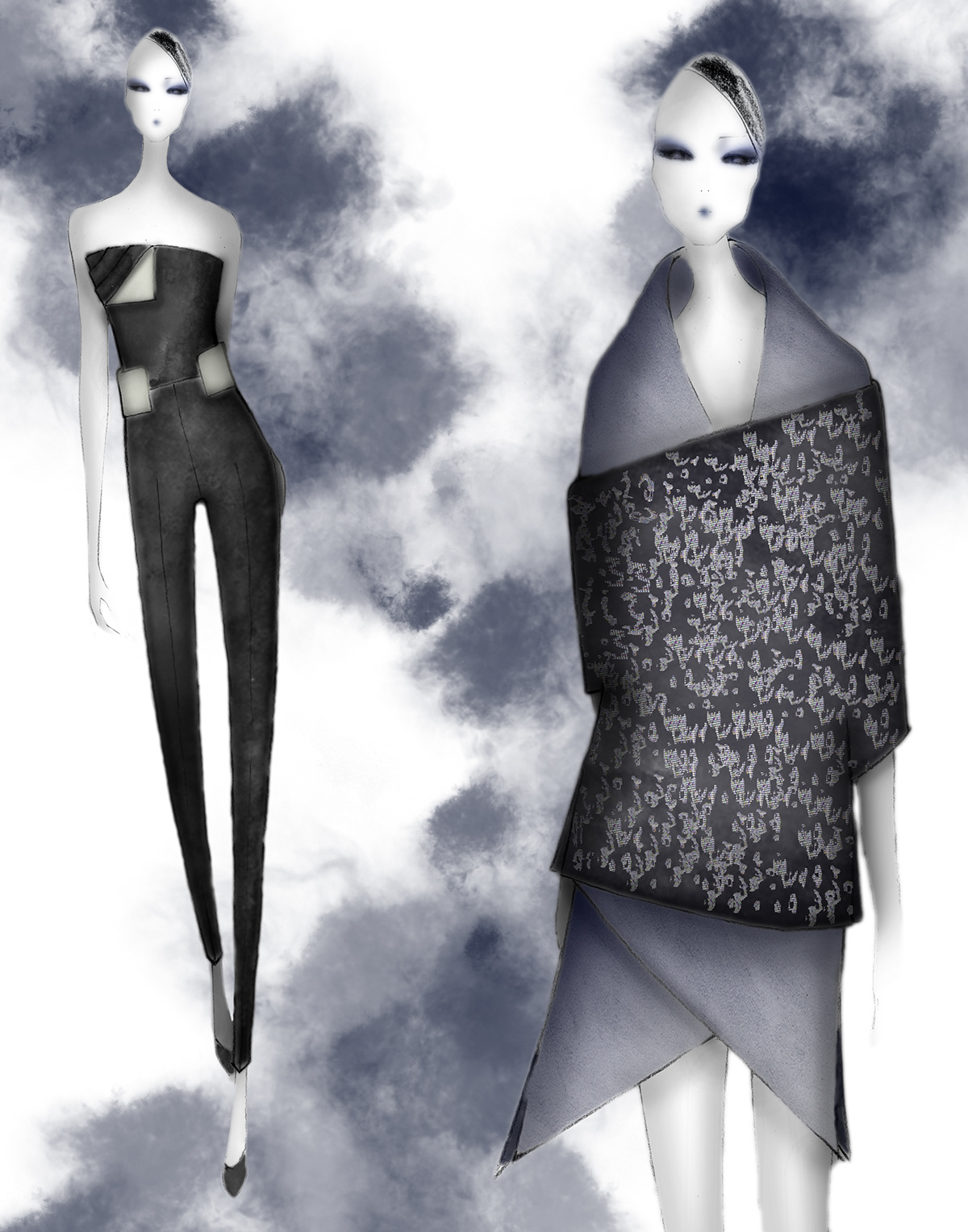 FIT rtw design portfolio fashion design fashion illustration