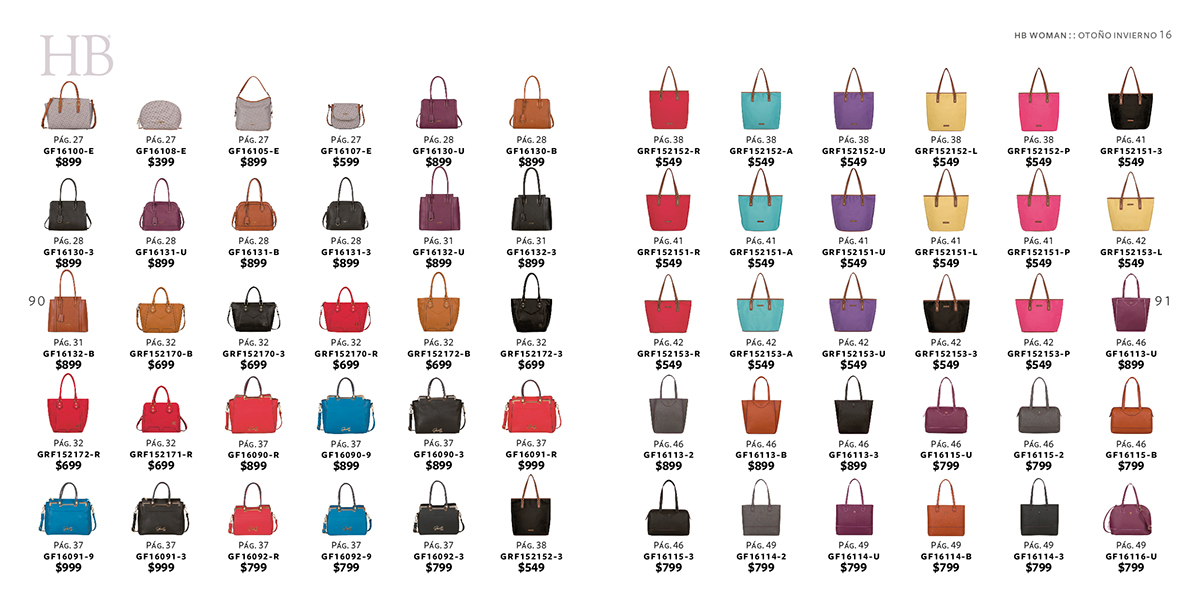 diseño moda Fashion  catalogo otoño invierno handbags design editorial fall winter