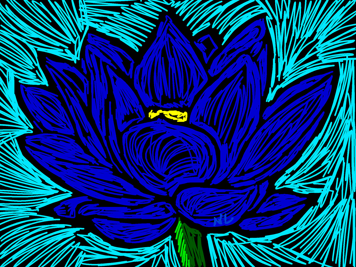 Lotus iPad Digital Art 