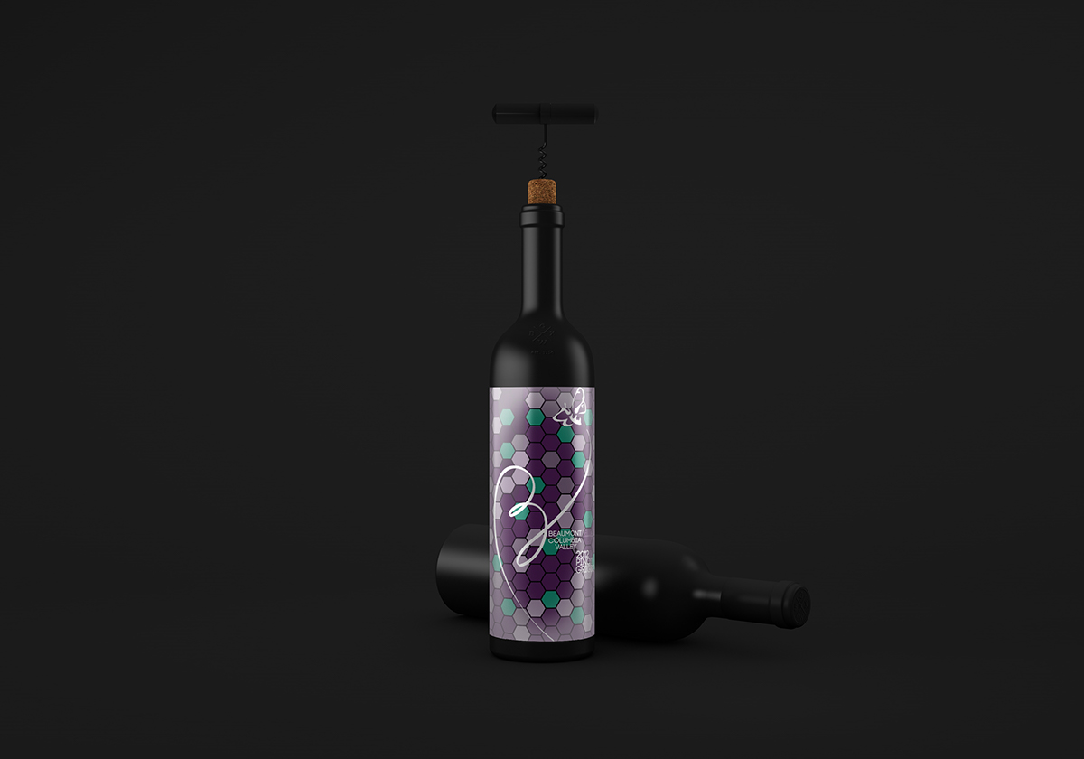 wine Label adobe Bubbly Fun energetic Playful design digital media
