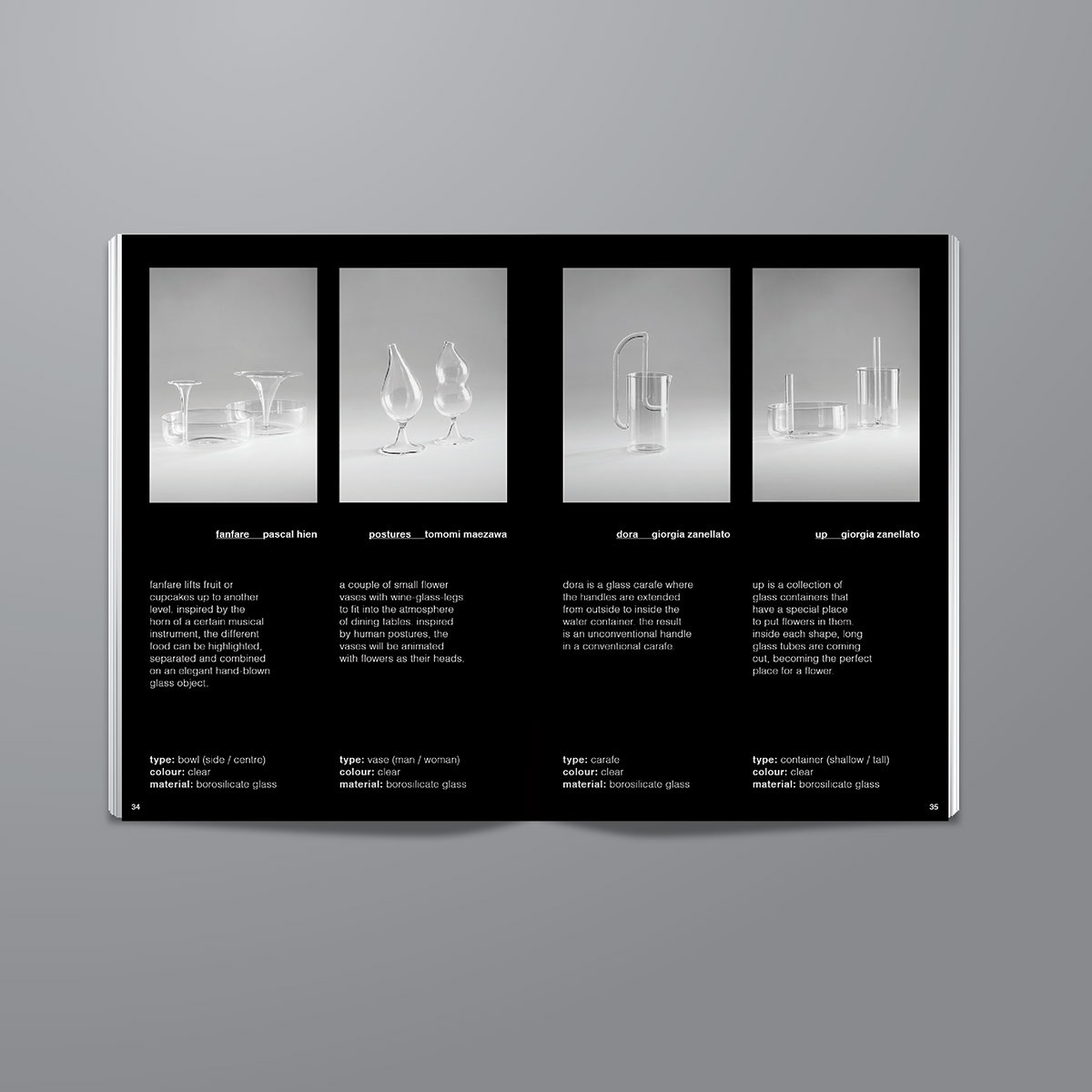 Fabrica PleaseDoNotEnter glass transparent minimal distortion Catalogue logo helvetica black and white