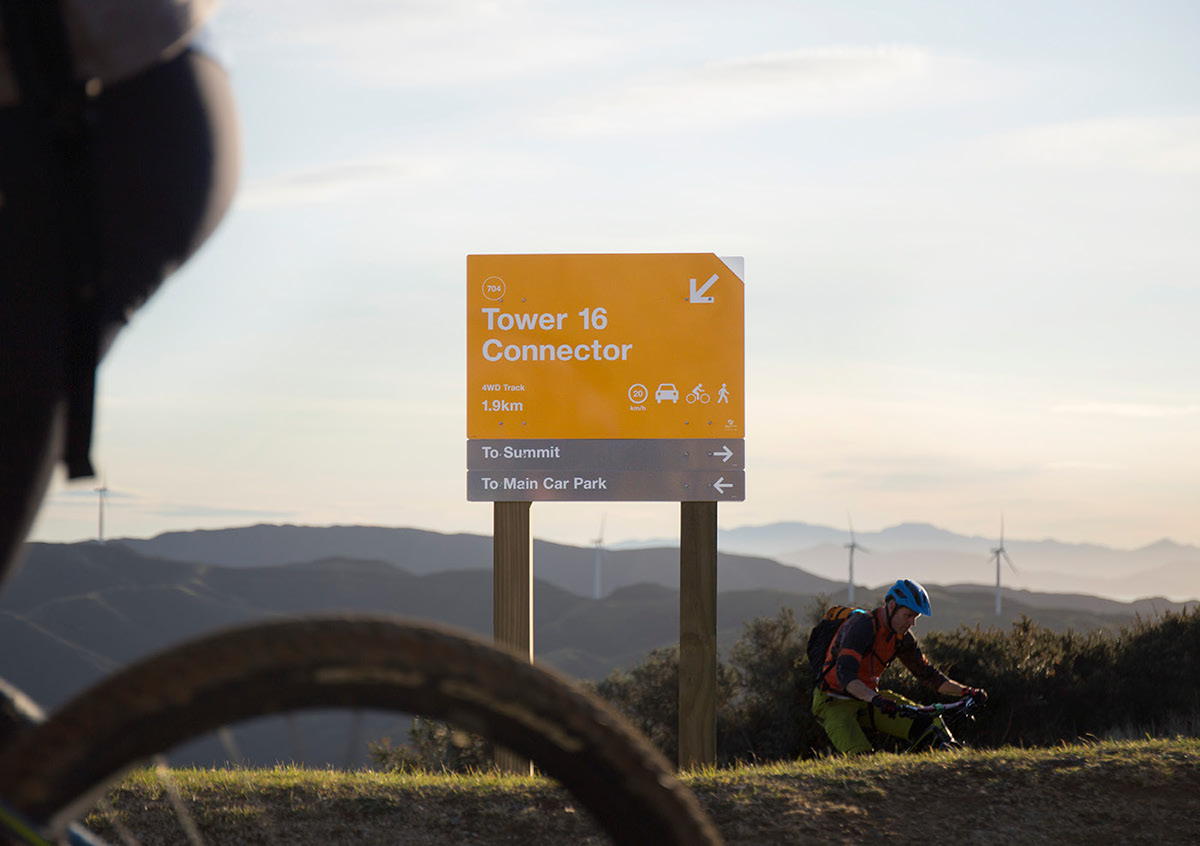 wayfinding mountain bike Signage system