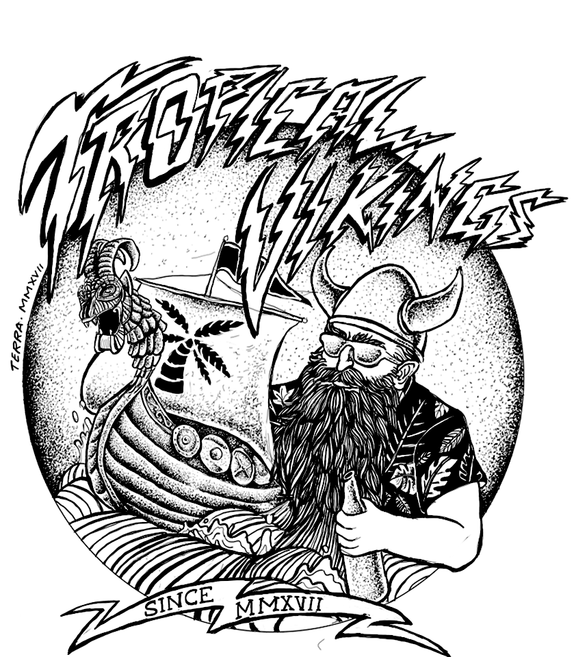 music noise rock punk Sorocaba vikings Tropical desenho Ilustração pontilhismo