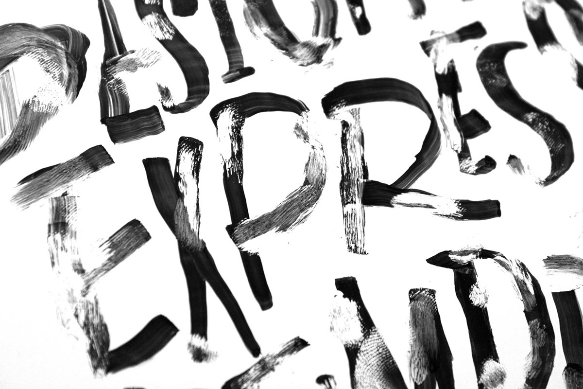 vandersee whiteboard sharpie lettering handmade vndlzr David Carson roosevelt aiga Eye On Design black White texture casual handwriting