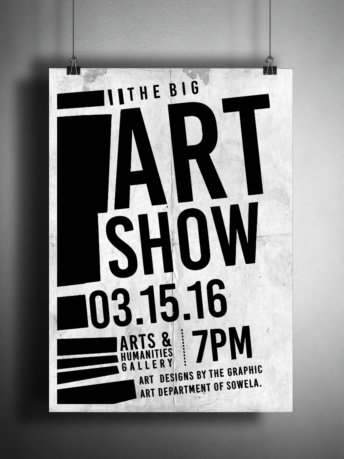 art posters Mockup design colorful black and white pens shapes advertise effects text texture