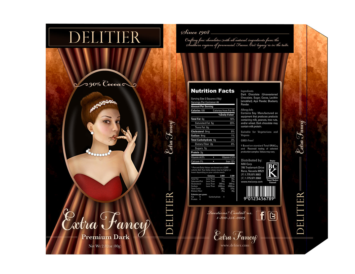 chocolate  lady  Illustration  Packaging  funny  fancy  wrapper  Chocolate Bar