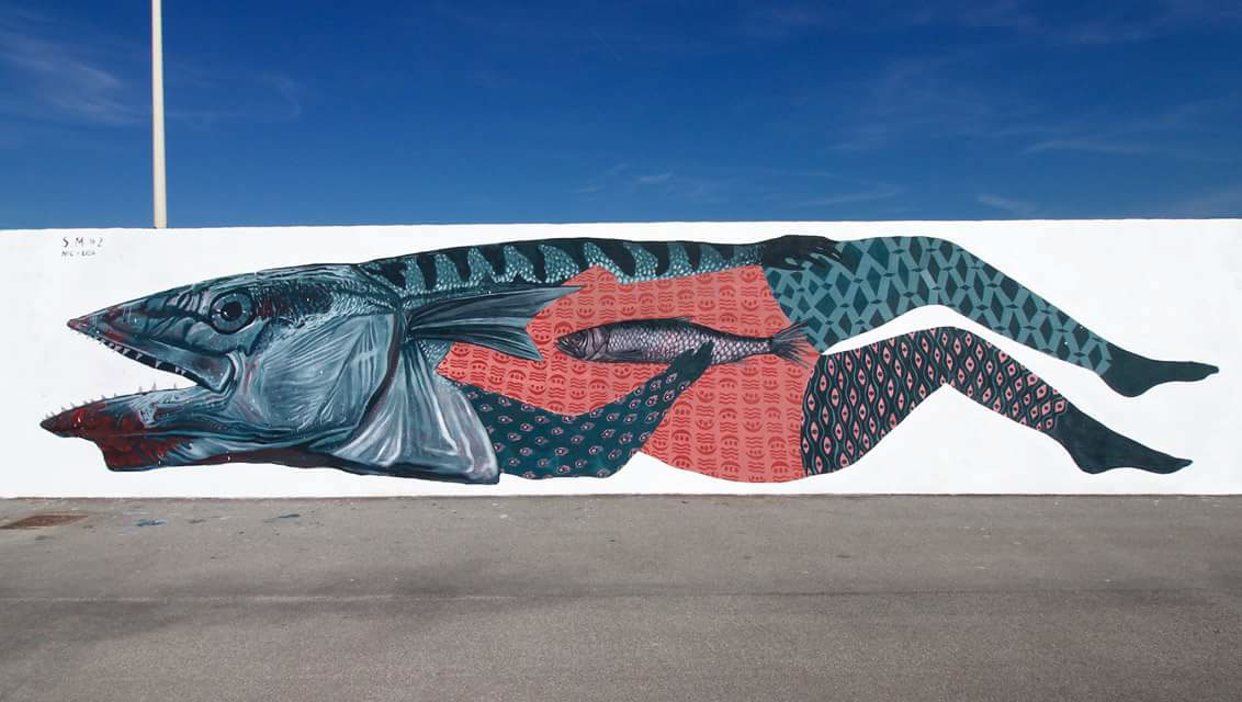 fish Immigration man texture Travel death Street Art  sea politic